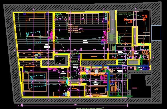 Document technique et organisation graphique réalisés avec AutoCAD
