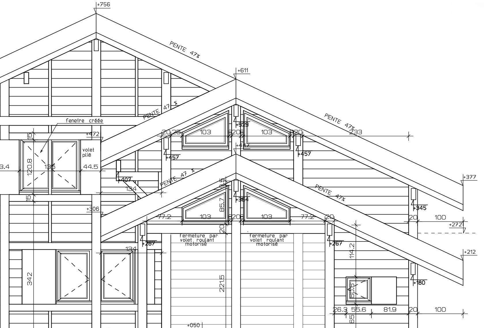 Exemple de dessin technique réalisé avec AutoCAD